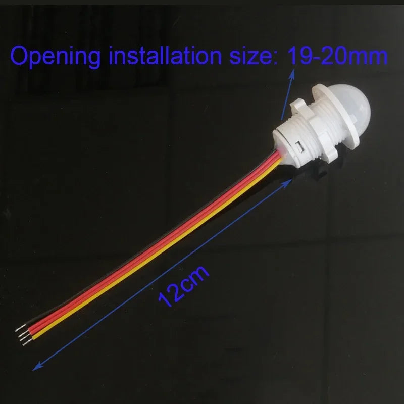 Smart Home Motion Sensor Switch, 5V/12V/24V Auto ON/OFF IR Detector for LED Strip Lights, Cabinet, Stairs, Closet