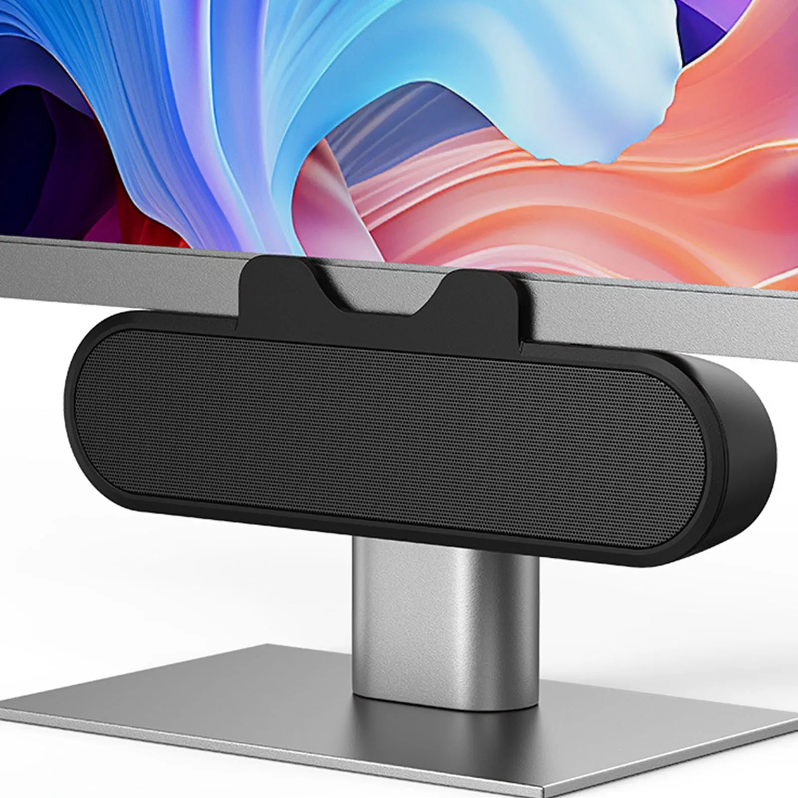 Computer Speaker Volume Control Loud Sound Desktop PC Speaker Easily Clamps Display High Definition Stereo for Entertainment