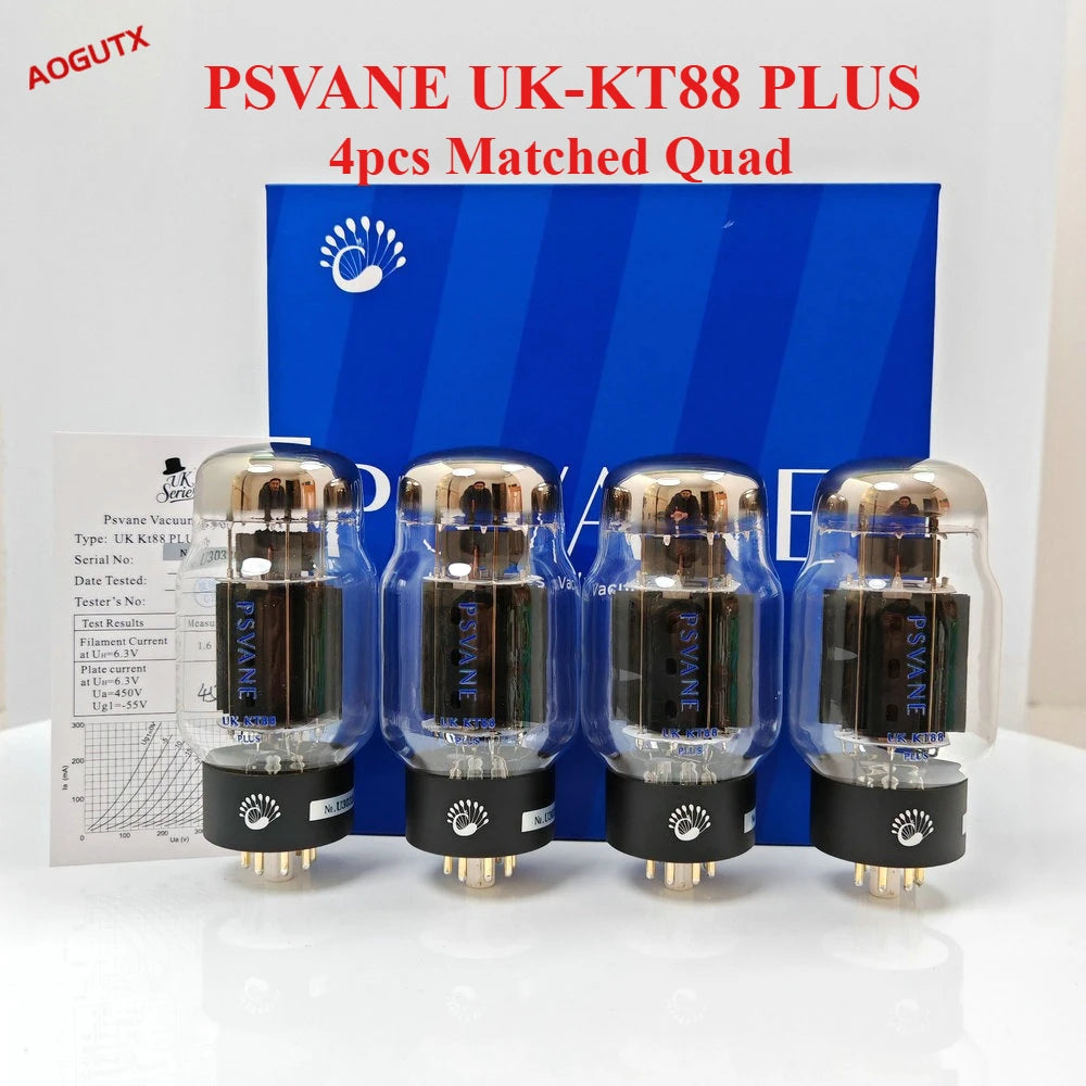 PSVANE UK-KT88 PLUS  KT88C  Vacuum Tube Replace 6550 KT120for Hifi Audio Vintage Tube AMP DIY Factory Matched Pair Quad Aogutx