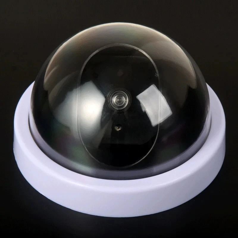 Creative Flashing Led Fake Camera Black Plastic Dome CCTV Dummy Camera Surveillance Security System Power Via AA Battery