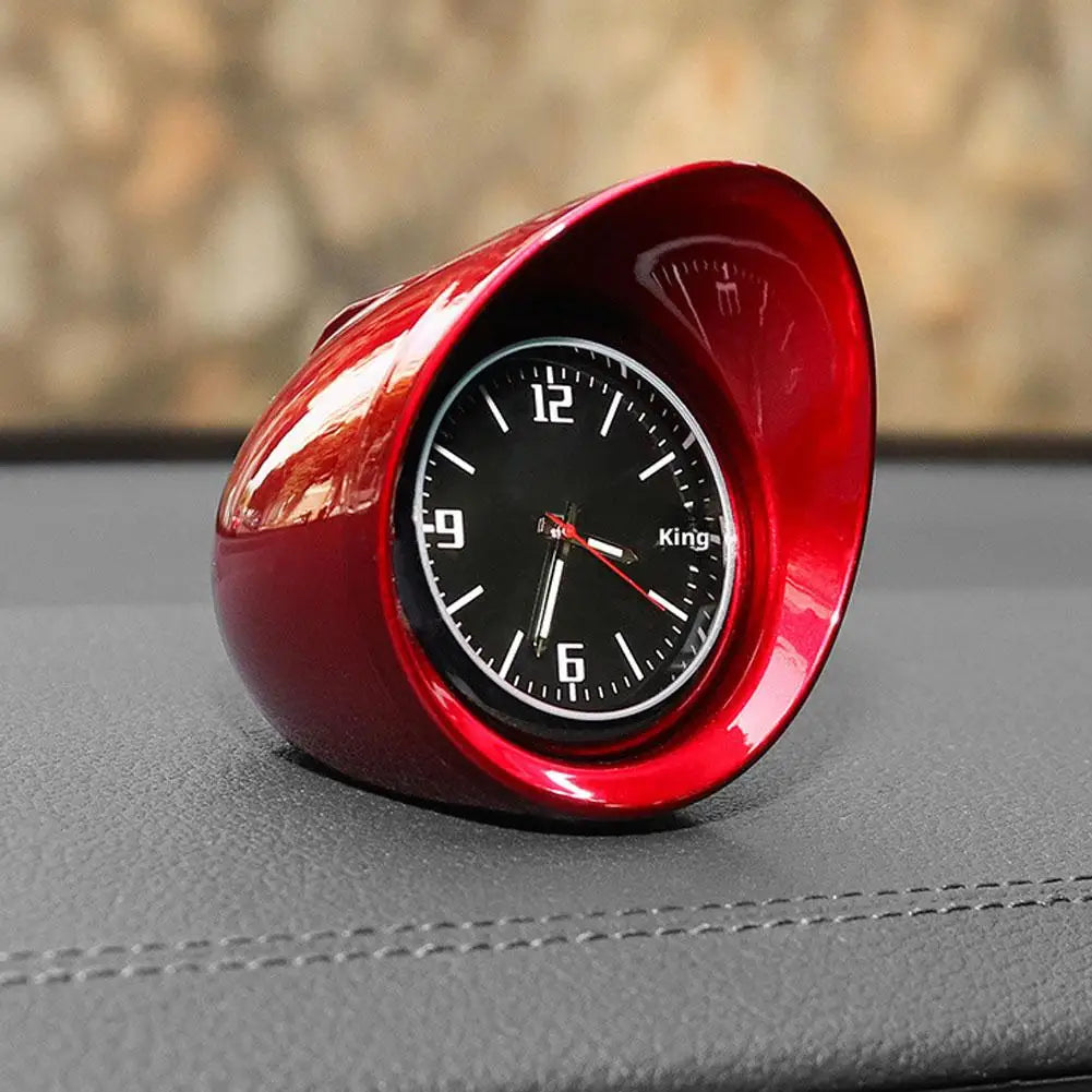 Car Clock Luminous Mini Automobiles Internal Stick-On Digital Watch Mechanics Quartz Clocks Auto Ornament