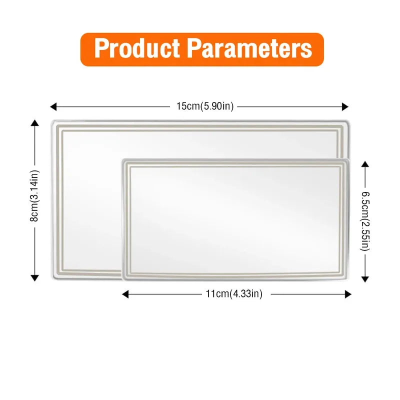 Car Makeup Mirror Stainless Steel Portable Auto Sun-Shading Visor HD Mirrors Car-styling Auto Interior Mirror