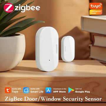 ZigBee 3.0 Smart Window Door Gate Sensor Magnetic Detector Smart Home Security Alarm System Smart Life Tuya App Remote Control