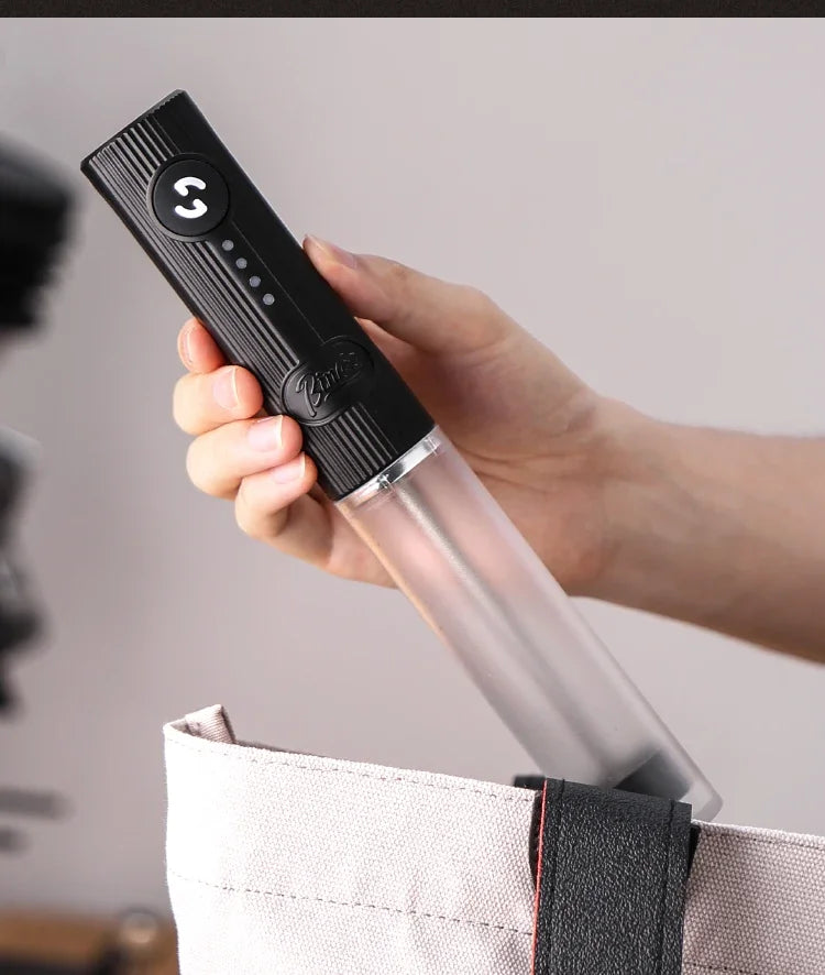 Bincoo UPGRADED Electric Coffee Frother/MILK Whisk+Egg Beater MINI Food Blender USB Rechargeable Handheld 2 Speeds Espresso Tool