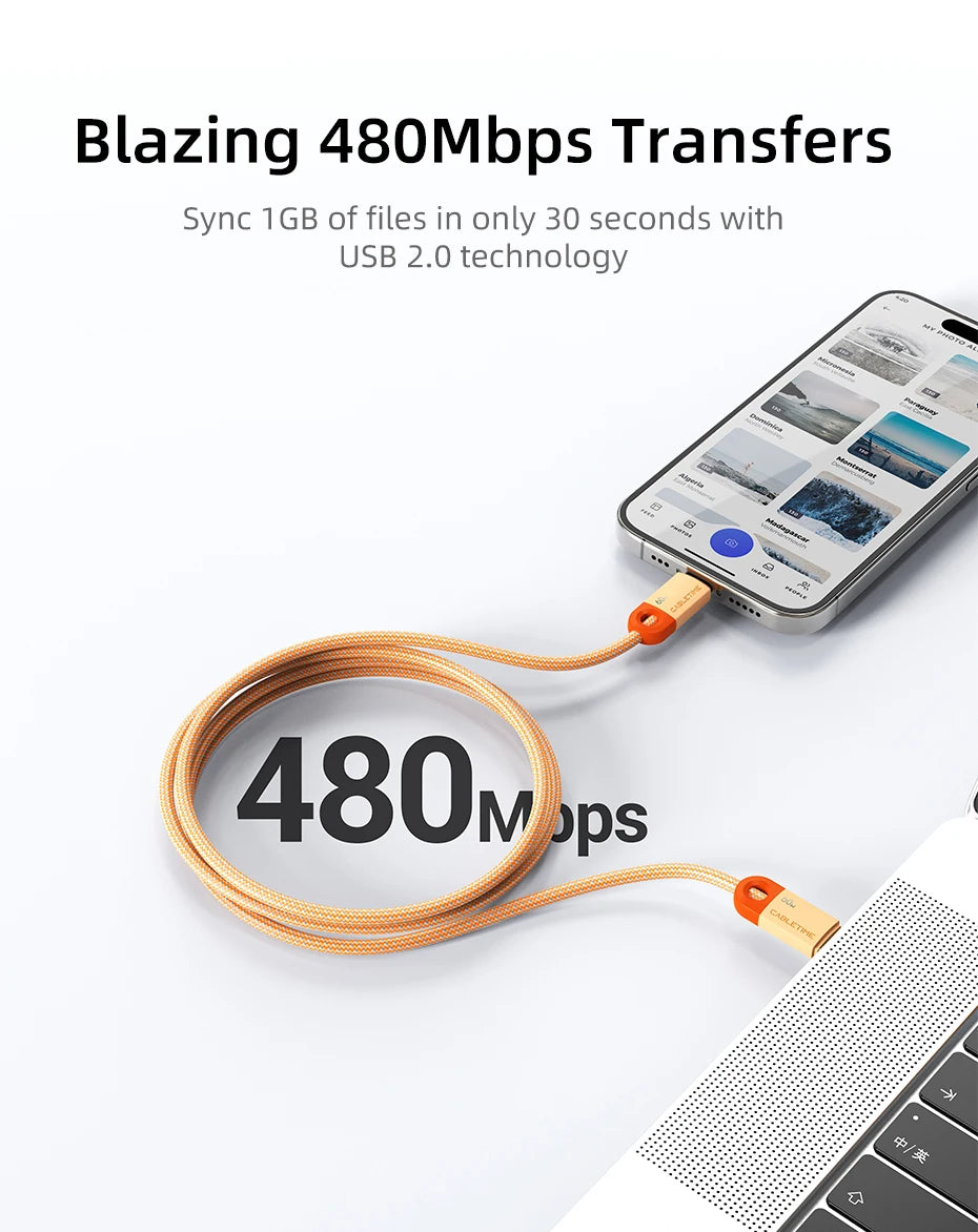 CABLETIME USB C to USB C Cable 60W 480Mbps Fast Charging Cable 3A Braided Type C to Type C Cable for Moble Phone Laptop HUAWEI