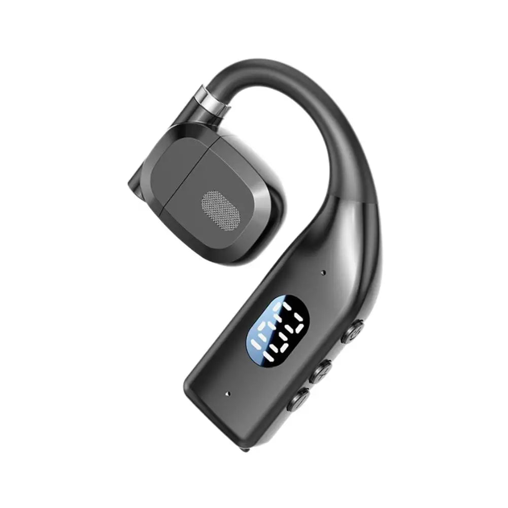 Wireless Bluetooth 5.4 Earbuds with Earhooks – HiFi Stereo Gaming Sports Headphones, Noise Reduction Earphones with Mic