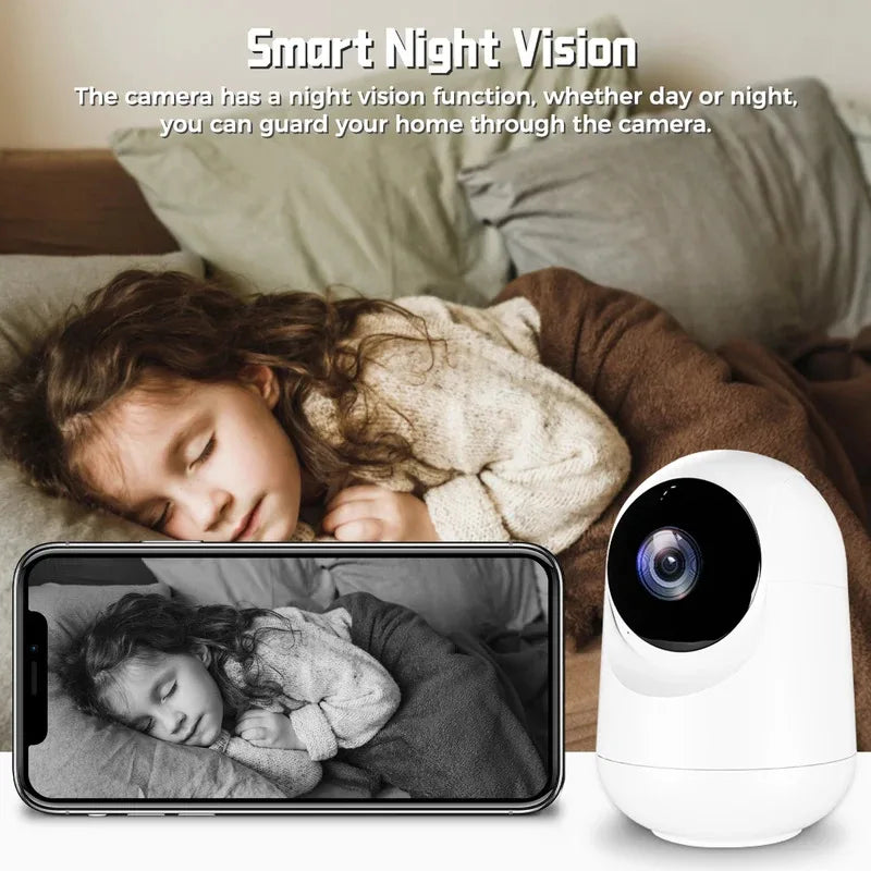 5MP IP Camera PTZ WiFi Camera Home Indoor Baby/Elderly Monitor Camera Security Protection Auto Tracking CCTV Camera