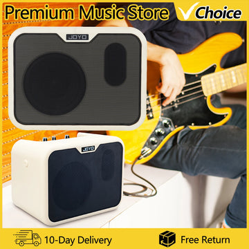 Portable Electric Bass Audio Amplifier Musical Instrument Accessories Rechargeable AMP Speaker for Electric Acoustic Guitar Bass