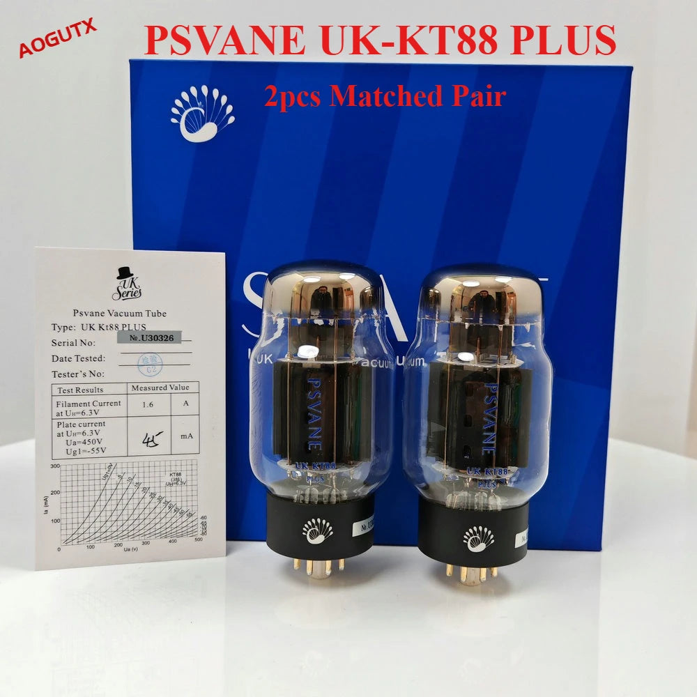 PSVANE UK-KT88 PLUS  KT88C  Vacuum Tube Replace 6550 KT120for Hifi Audio Vintage Tube AMP DIY Factory Matched Pair Quad Aogutx