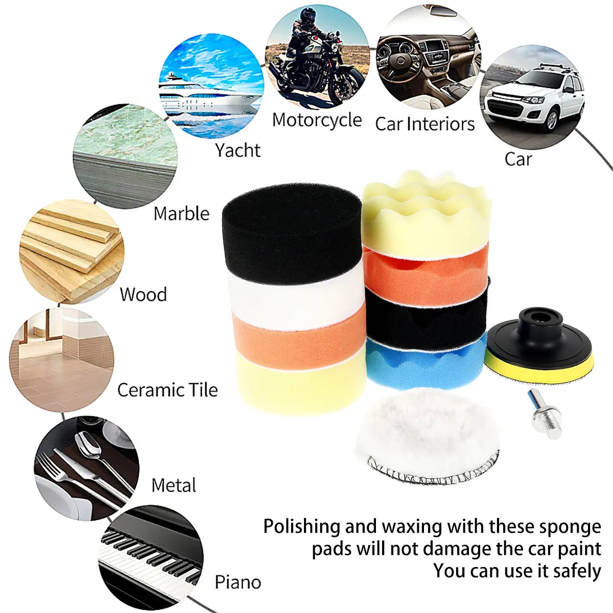 Car Polisher Handheld Wireless Polisher Car Polishing Waxing Machine Power Tool for Car Body Cleanig Waxing Repair