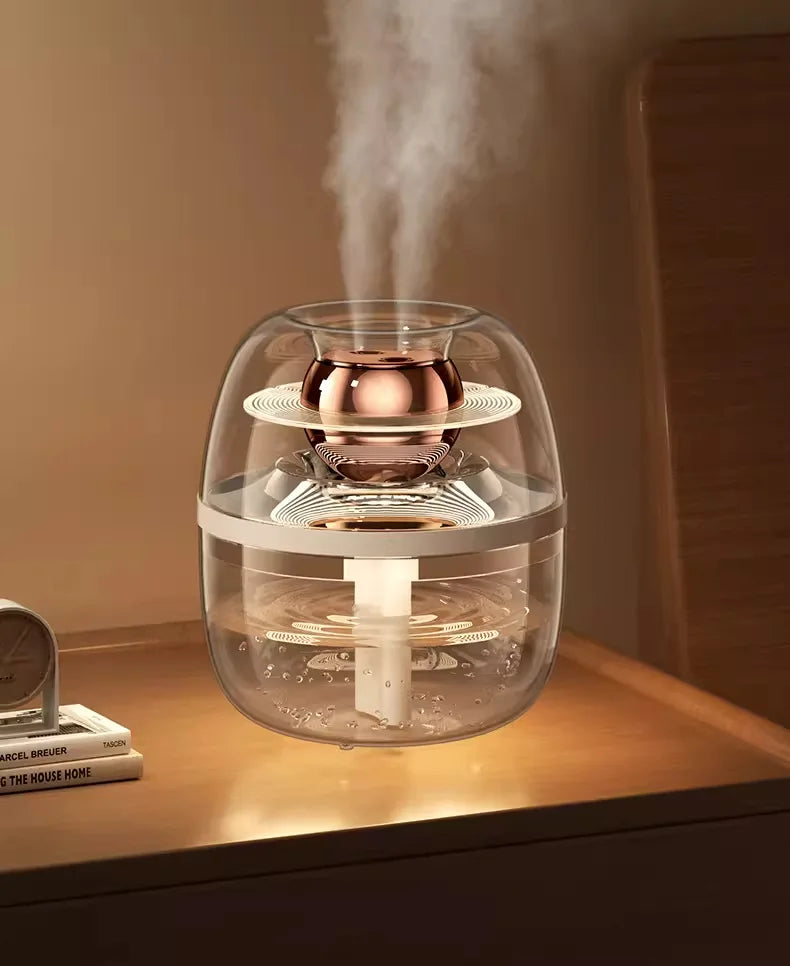 Humidifier Air Purifier Double Spray Humidifier with Night Light Quiet Humidifier Cool Mist Aromatherapy Heavy Fog Home Tool New