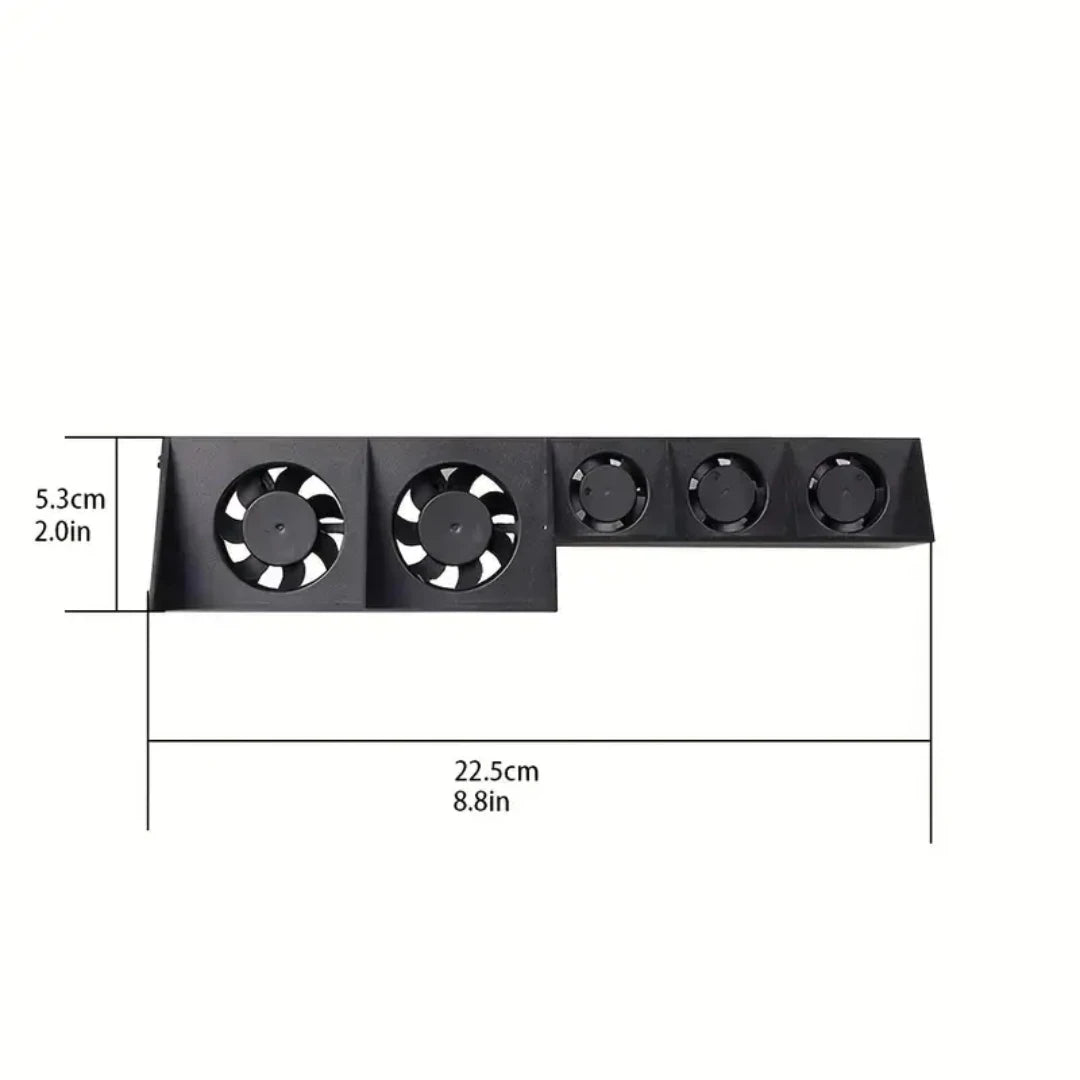 Cooling Fan For Playstation 4 USB External Cooler 5 Fans Turbo Temperature Control Cooling Fans For PS4 Gaming Console