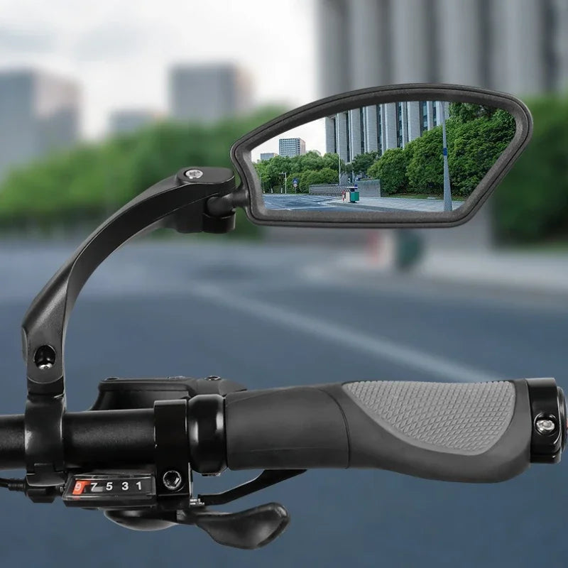 Stainless Steel HD Lens Bike Rear VIew Mirror 360° Rotatable MTB Rear Mirror Widen Big View Road Bicycle Mirror Bike Accessories