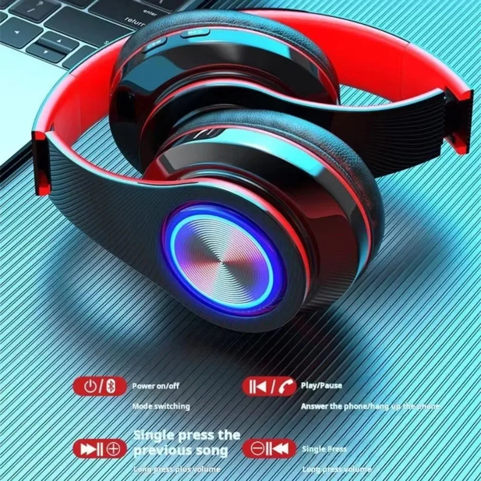 RGB Wireless Gaming Headset with Bluetooth 5.0