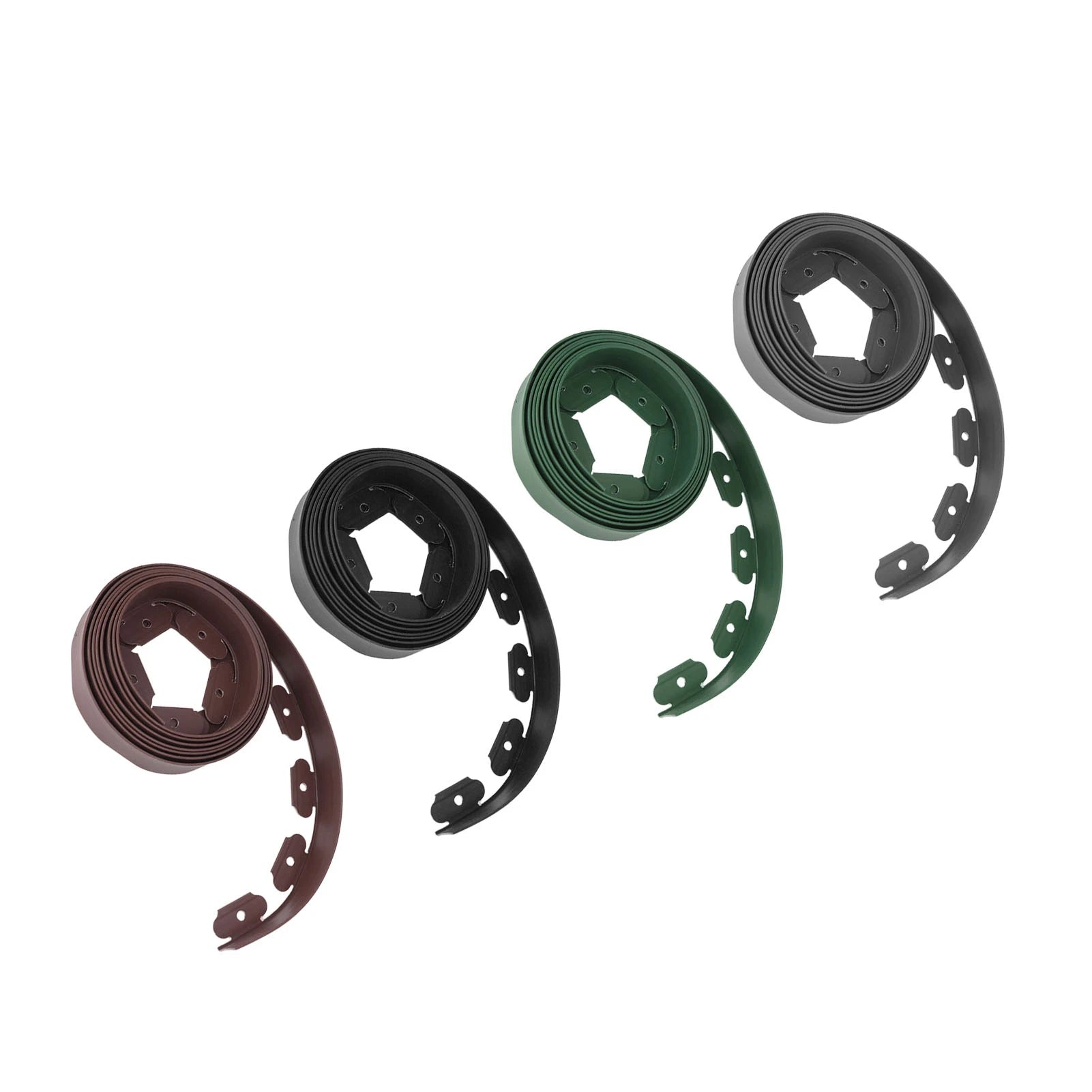 Landscape Edging Kit Lawn Edging Include 15 Spikes PE Garden Edging Border for Landscaping Flower Gardens Lawn
