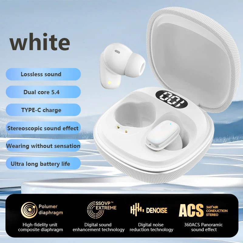 LX5100 Wireless Bluetooth Headphones TWS Waterproof Earbuds Earphones Digital Display Headset Charging Case with Mic HD Call