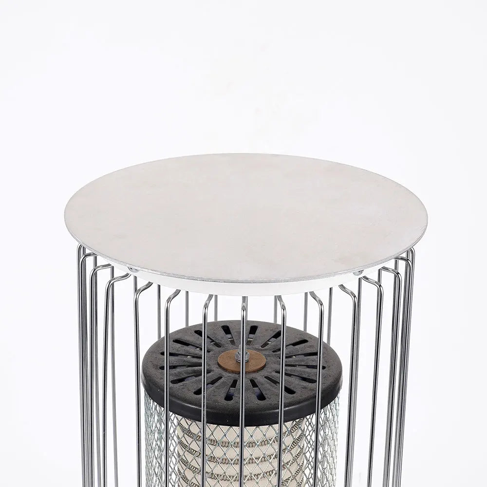 5 Blades Stove Fan Heat Powered Round Log Wood Fireplace Fan Burner Quiet Free-standing Home Warmer Efficient Heat Distribution