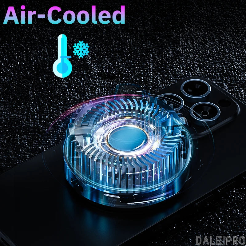 Cooling Phone Holder Car Magnetic Phone Cooler Semiconductor Active Coolers Cool Down Phone Qi 15W Magsafe Fast Wireless Charger