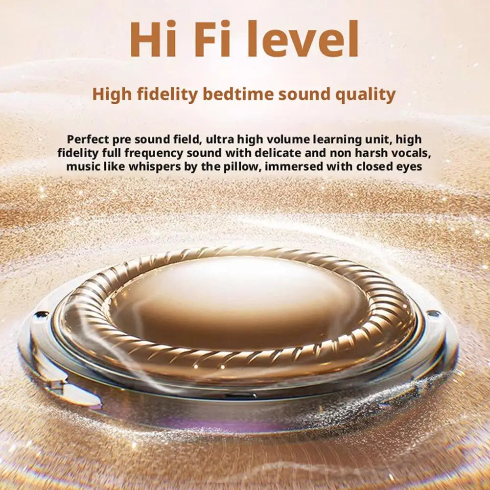 Bluetooth Pillow Speaker for Sleeping, Ultra-Thin Under Pillow Sound Machine with White Noise HiFi Stereo Audio Sleeping Aid