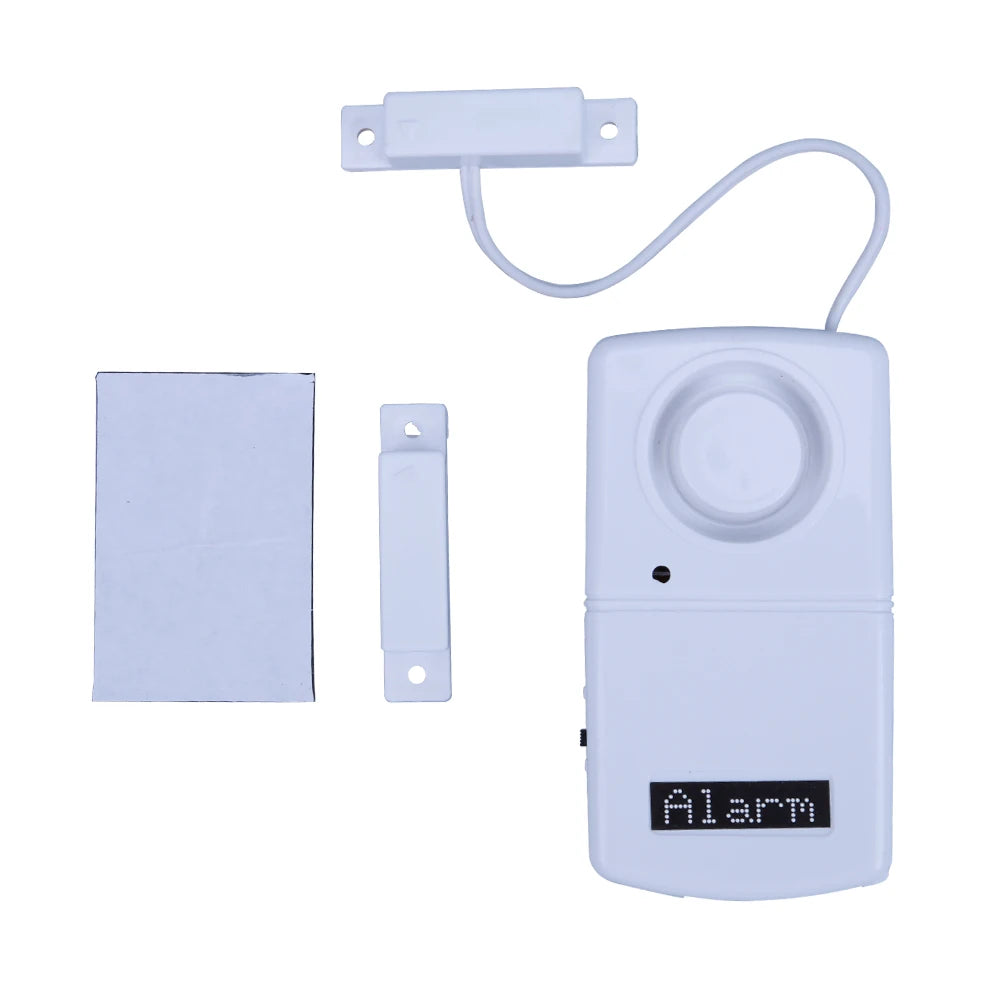 Mini Alarm Sensor Detector Battery Powered Sticky Window Magnetic Alarm System Easy Installation Lightweight for Factory Company
