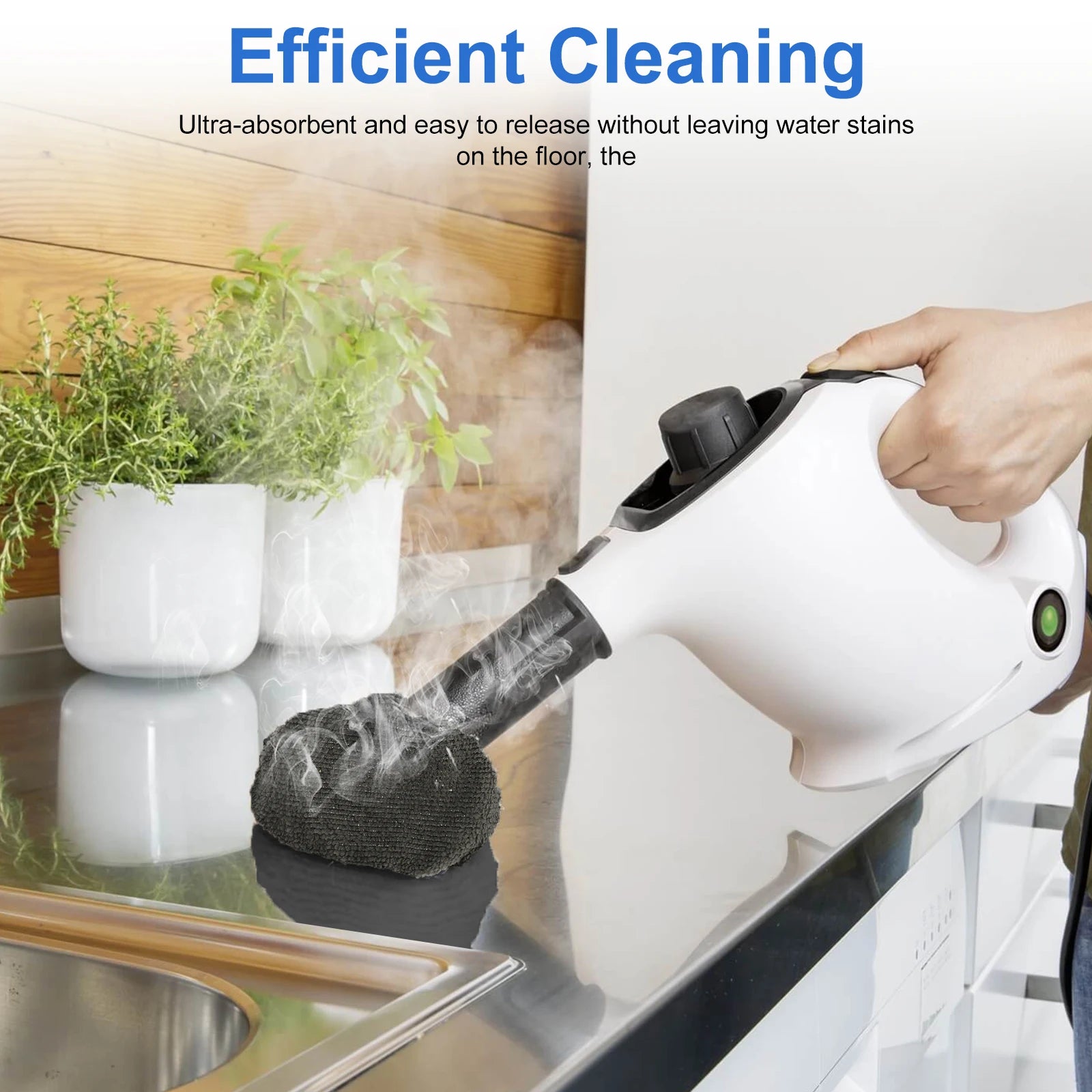 16Pcs Steam Mop Pads Microfibre Steam Cleaner Replacement Pads Reusable Steam Cloth Accessories Compatible with Multiple Mop