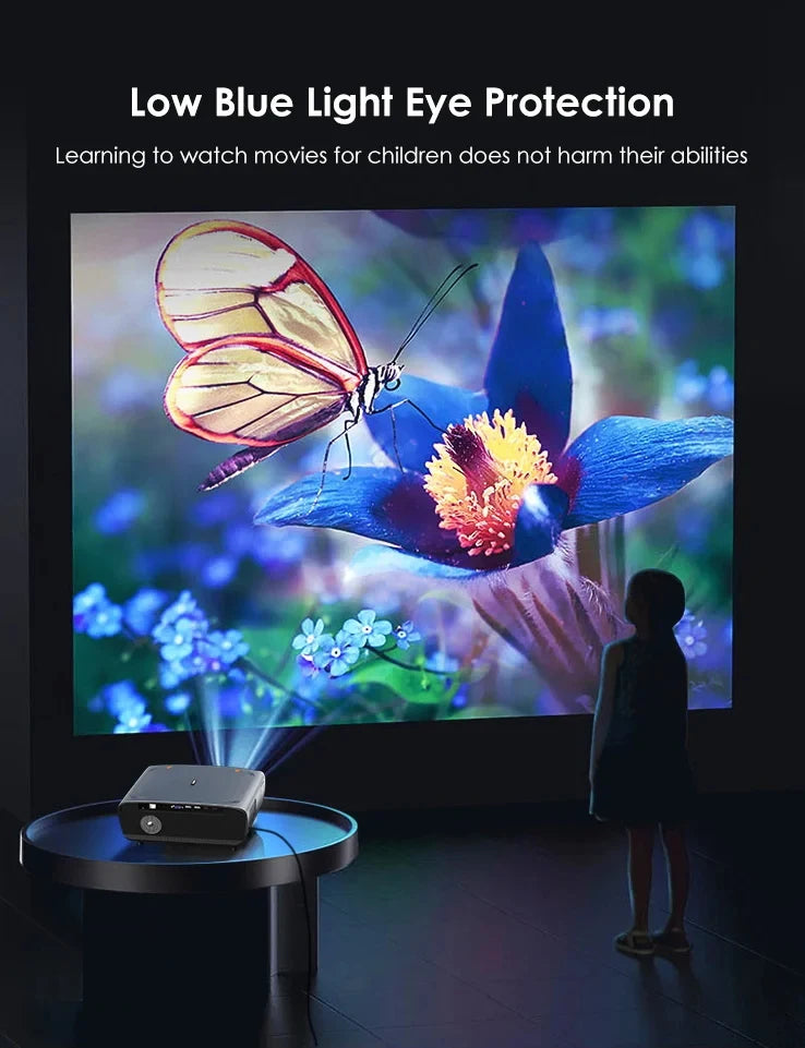 CAIWEI S7+ 4K Ultra HD Projector Video 4000 ANSI Home Theater Android for Movies Auto Focus Smart TV Beam Projectors for Outdoor