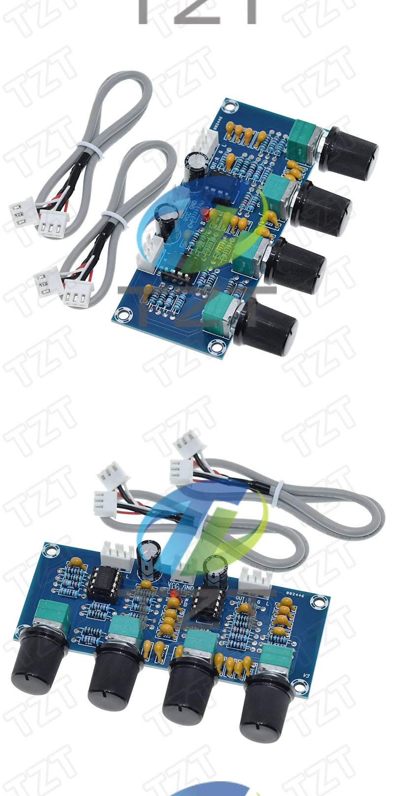 XH-A901 NE5532 Tone Board Preamp Pre-amp With Treble Bass Volume Adjustment Tone Controller For TZT Amplifiers Board