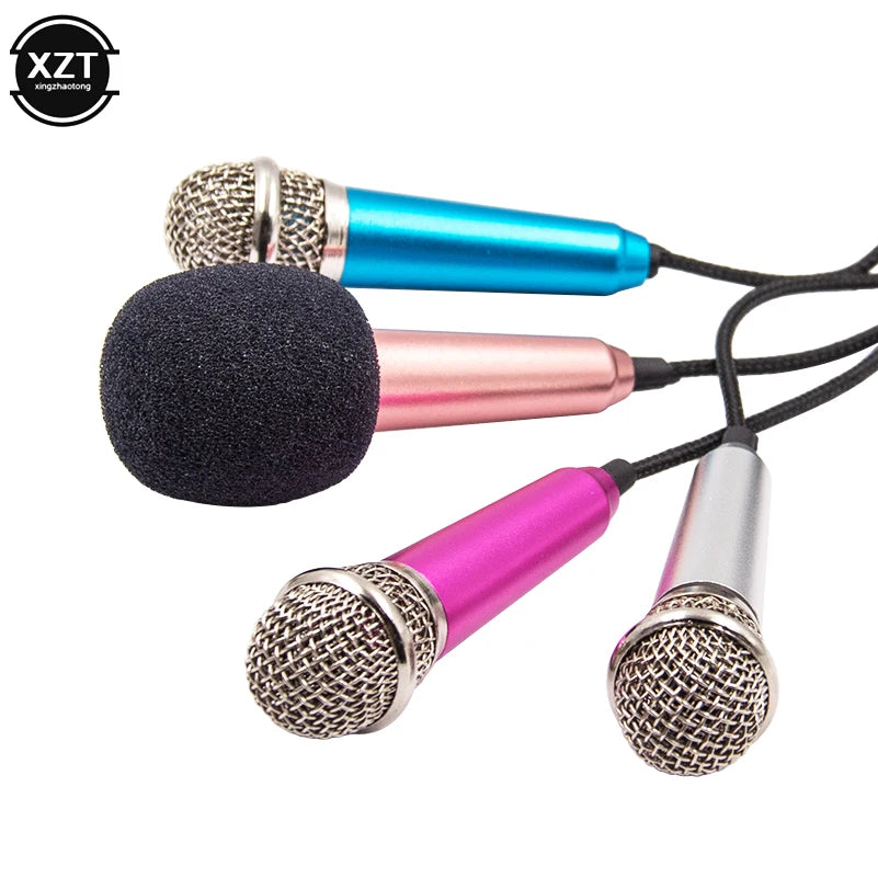 NEW Handheld Mic Portable Mini 3.5mm Stereo Studio Speech Mic Audio Microphone For the Smart mobile Phone Desktop Accessories