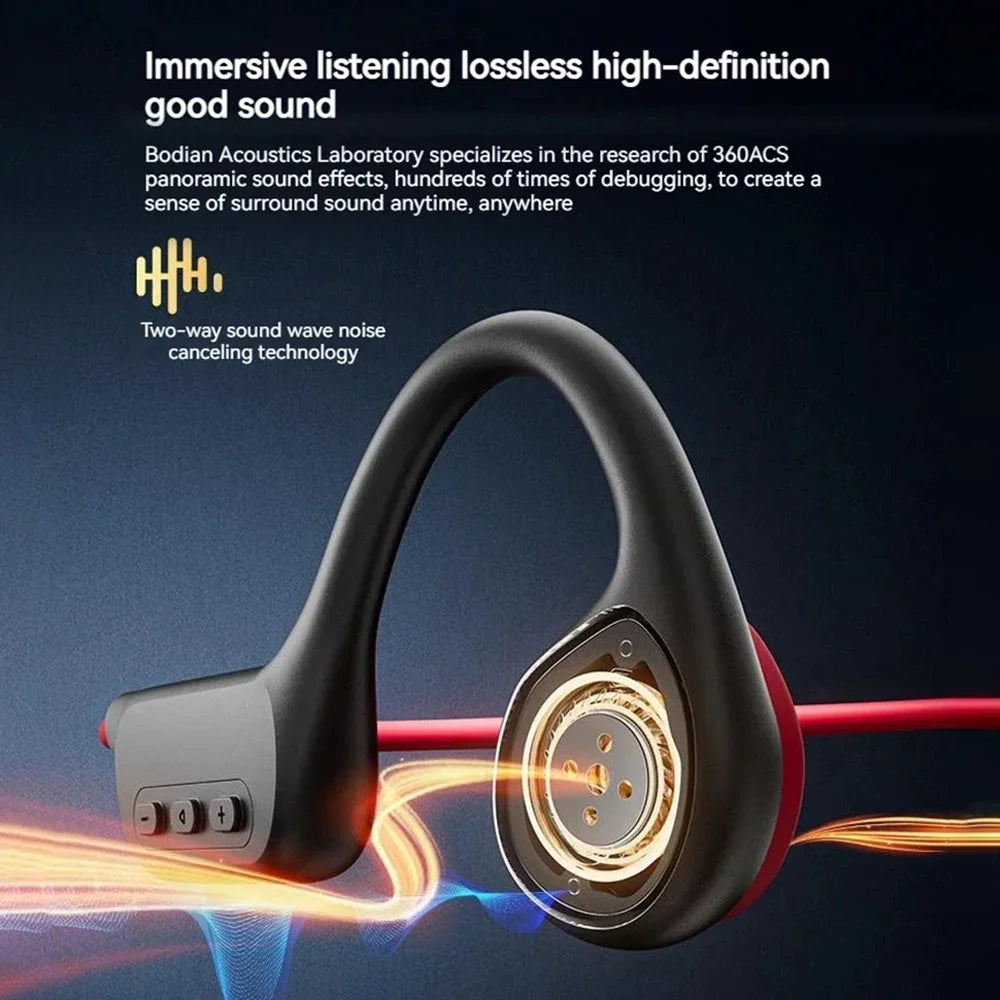 Bone Conduction Headphones IPX8 Waterproof MP3 32GB Bluetooth5.4 Wireless Headphones With Mic Swimming Sports Fitness 2026 NEW