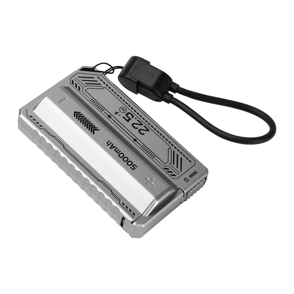 PD20W Power Bank Case High-Capacity 21700 Battery Case Fast Charging Built-in Cable Detachable DIY Power Bank Box
