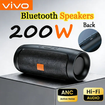 ViVO Portable Subwoofer Bluetooth Speakers Stereo Surround Waterproof Loudspeaker Wireless Sound Box Support FM Radio TF Card