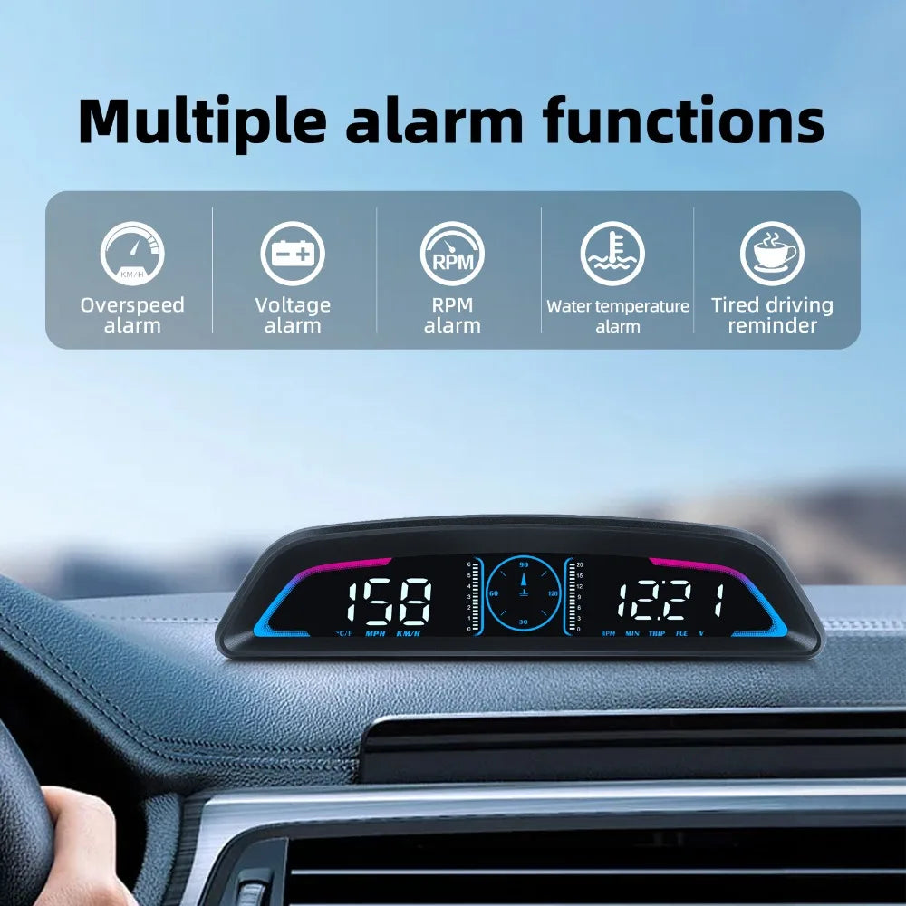 Car OBD/GPS B3 G3 Head Up Display Digital Speedometer Multifunctional HUD Display With Alarm Function Car Auto Accessories