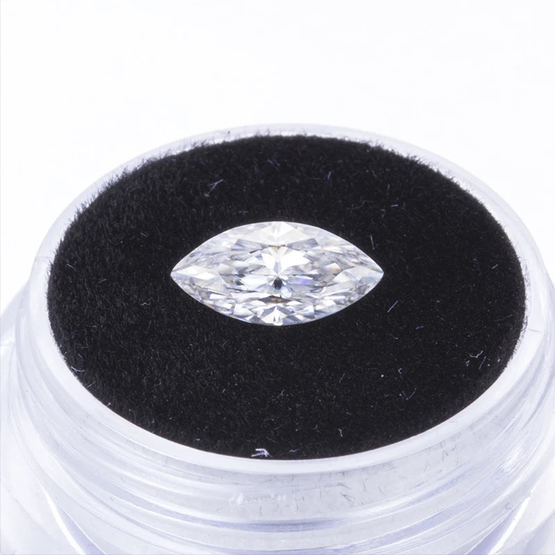 DJMAX 0.05-30ct Rare Marquise Cut Moissanite Loose Stone D Color VVS1 Super White Certified Marquise Moissanite Diamond