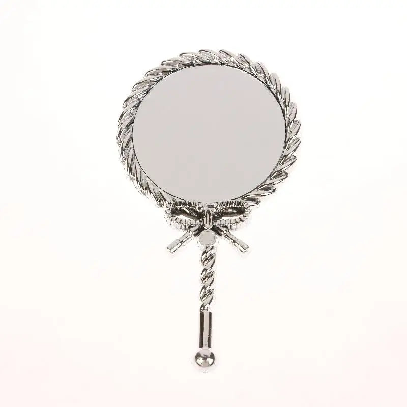 Handheld Makeup Mirror Round Portable Cosmetic Mirror European Mirror European For Dressing Room Home Use Professional Use