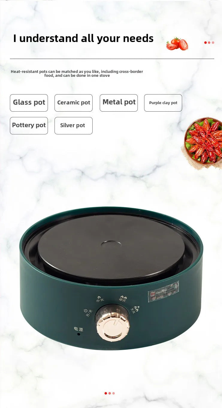 Electric Mini Coffee Heater Milk Tea Mocha Heating Stove Hot Plate Multifunctional Cooking Pot Oven Small Furnace Cooker