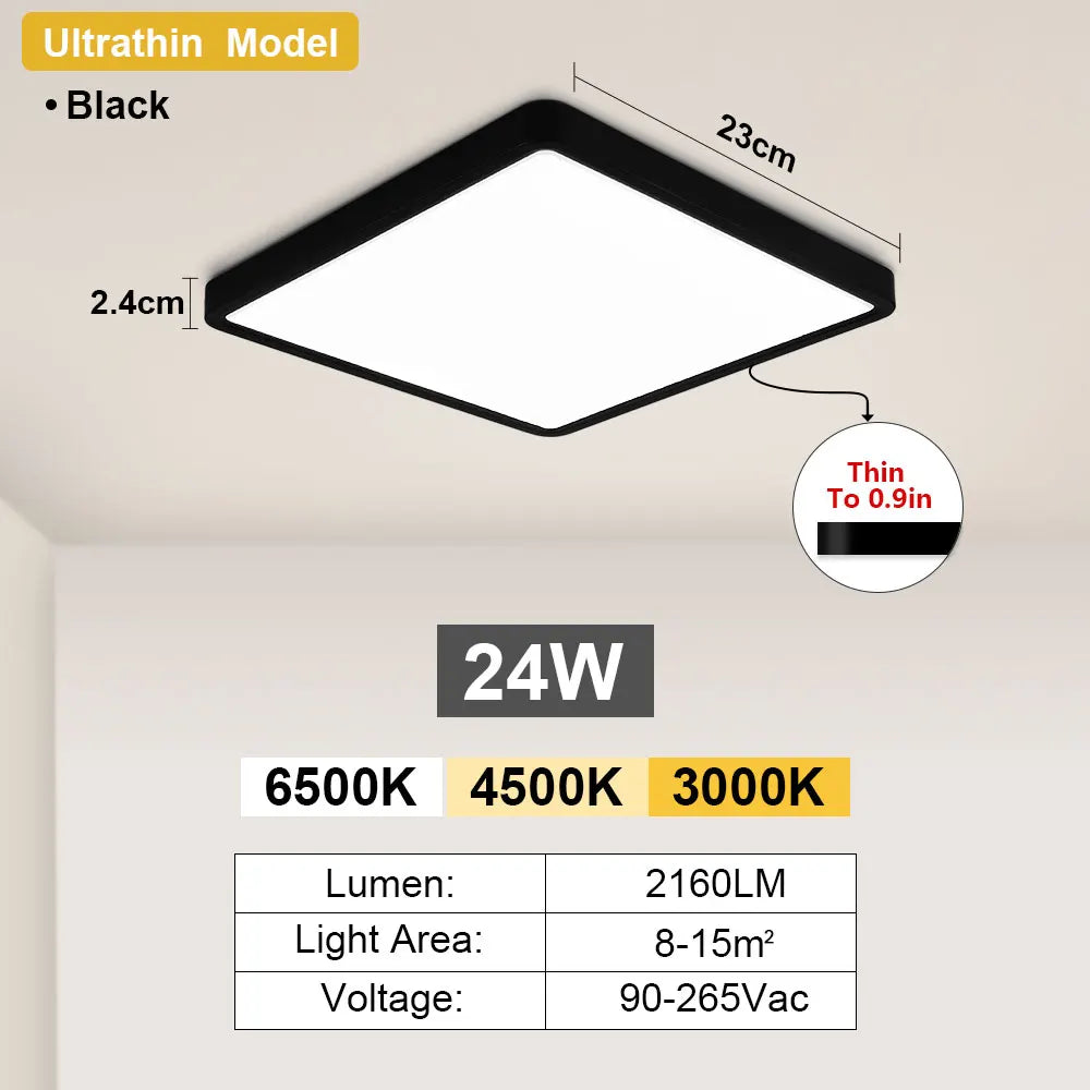 Modern LED Ceiling Light Smart Tuya App Alexa Voice Remote Control Panel Indoor Lamp For Home Bedroom Living Room Kitchen Lustre
