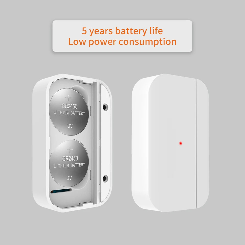 TAIBOAN Wireless 433MHz Door & Window Magnetic Sensor EV1527 for Home Smart Security Alarm System Home Burglar Alarm Kits