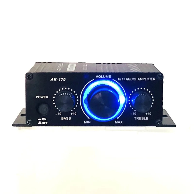 Ak170 Light Mini STEREO Power Amplifier With 4 Inch Speaker DIY Kit Vending Pinball Audio Arcade Game Machine Module Mp3 Player