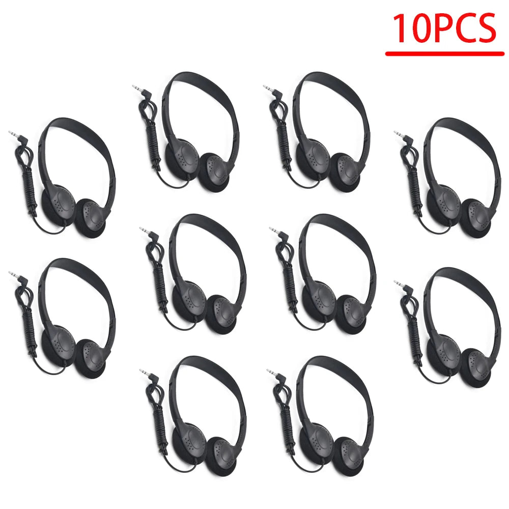 1/5/10pcs 3.5mm Wired Stereo Gaming Headphone Headset - Noise Reduction ABS Comfortable Wearing Portable Clear Sound for Gamers