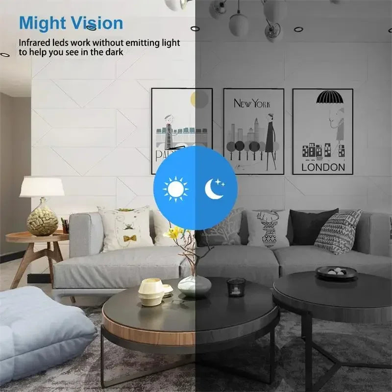Smart Home Camera Mini Surveillance With Night Vision Motion Detection Wifi Connection 1080P HD For Home Security Cameras