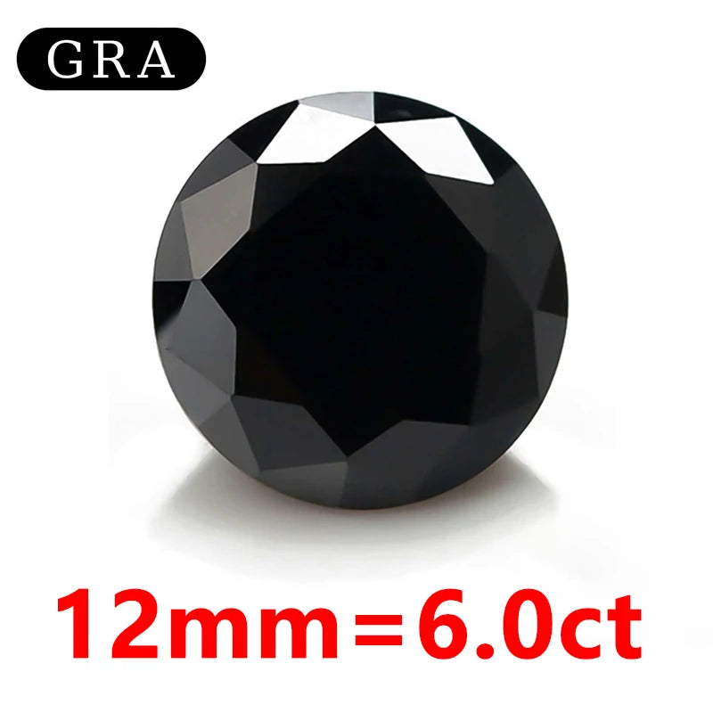 DJMAX Factory Direct Sales Moissanite Loose Stone D Color Moissanita Gemstone Lab Grown Diamond Certified Black Moissanite Stone