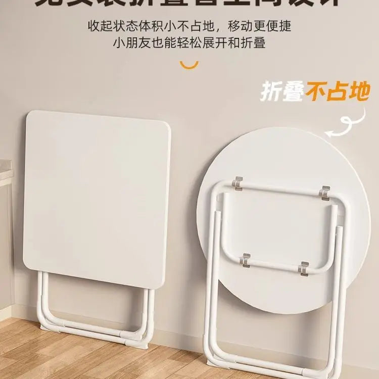Folding Dining Table Household Small Apartment Eating Square Table Balcony Portable Dining Table Simple