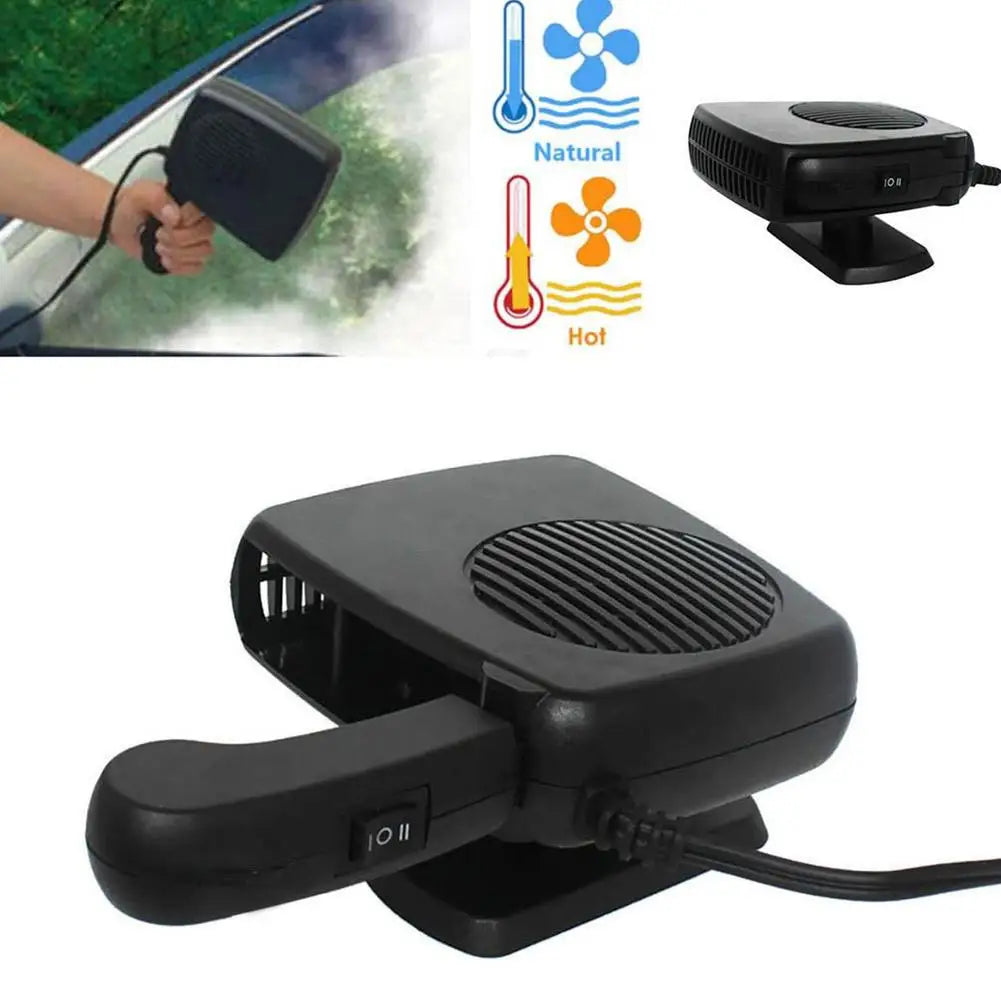 12V/24V 200W Portable Car Heater Fan Windshield Demister Defroster Cooling Heating 2 IN 1 Electric Fan For Cars Trucks