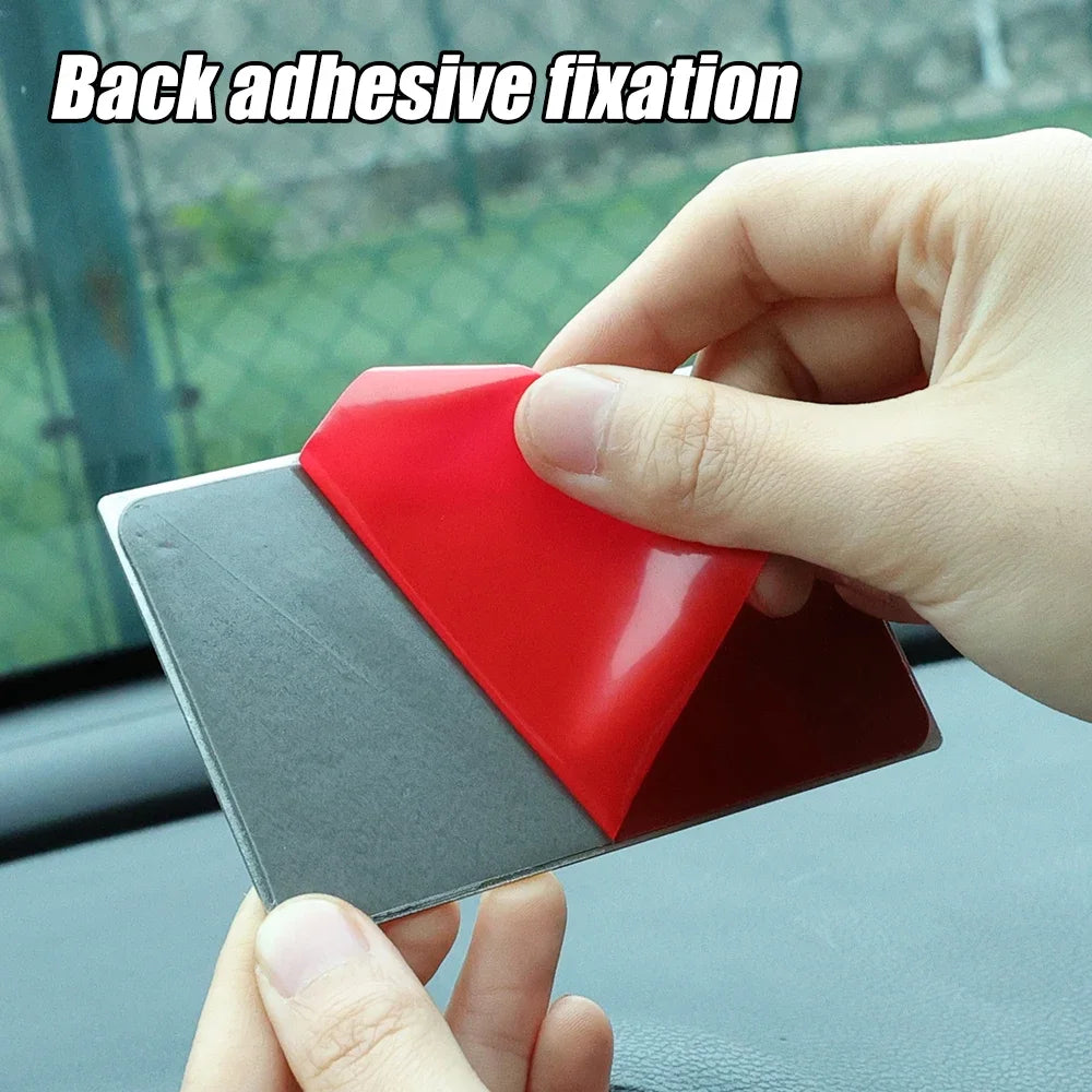 Stainless Steel Car Makeup Mirrors Portable Fall Prevention Automotive Sun Visor HD Polished Mirror Finish for Clear Imaging