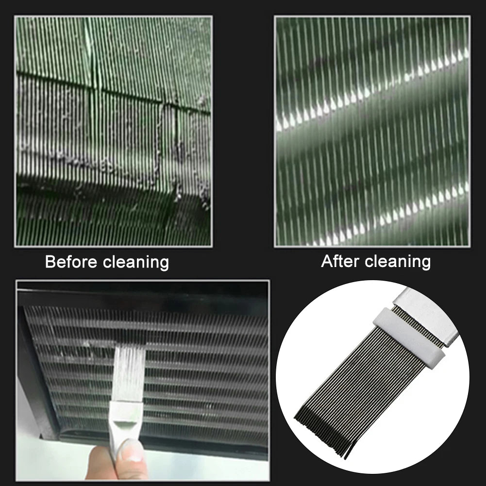 Plastic Air Conditioner Fin Cleaning Tool Portable Universal Condenser Radiator Fin Comb for Auto Cooling System CleanRepair Kit