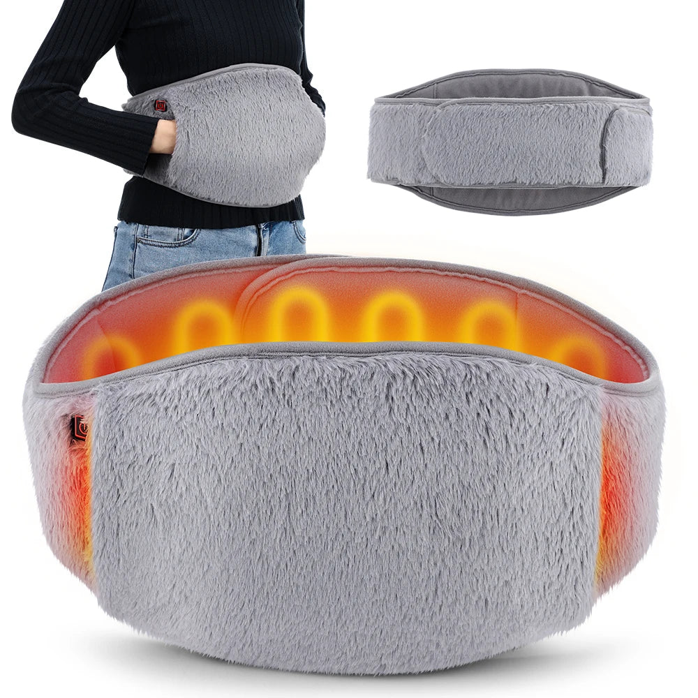 Electric Heating Belt Hand Warmer Winter Heater Waist Warmers Hot Compress Abdominal Lumbar Uterus Warming Pad USB Charging