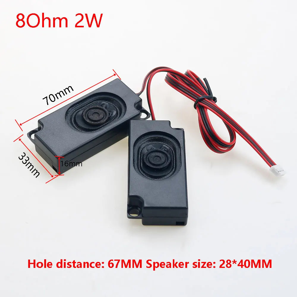 1pair Audio Portable Speakers 4Ohm / 8Ohm 3W / 5W/ 10W Computer Speaker Advertising LCD TV Speakers Loudspeaker Rectangle Speake