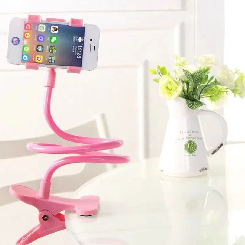 1pc Lazy Phone Holder, Flexible Gooseneck Stand with Clip for Bed Desk, Hands-Free Universal Stand for Watching Videos