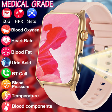 2025New Medical grade Smart Watch For Xiaomi Women Health Blood sugar Blood oxygen Blood pressure Monitoring Men Sport Watches