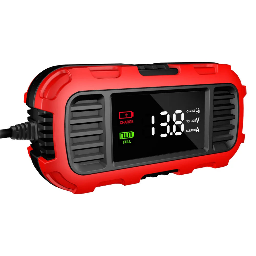 Smart Battery Charger For Lead-Acid Battery Charger Digital For Car Motorcycle Scooter Battery Charging Battery Maintenance